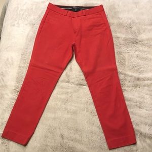 Banana Republic Coral Cropped Dress Pants 6